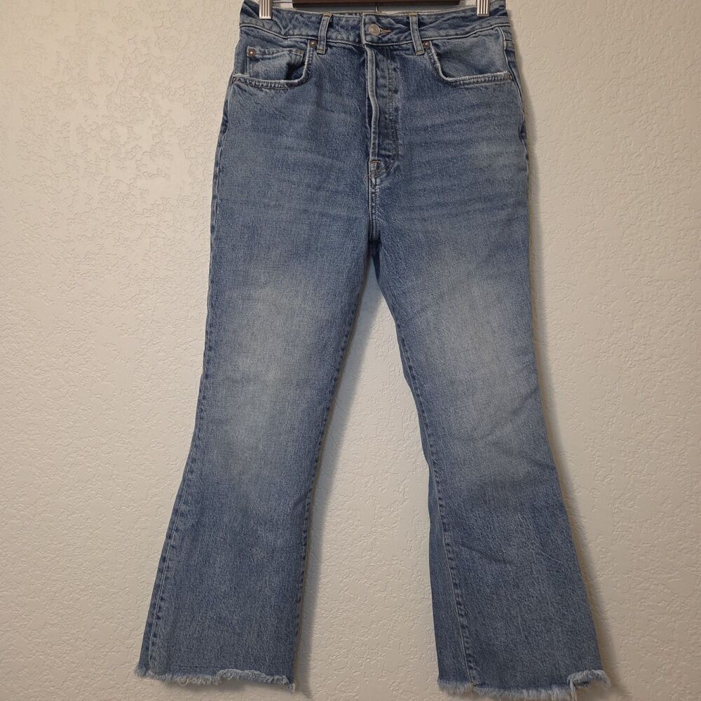 We The Free Stella Kick Flare Button Fly High Rise Jeans  Size 28 OB1153168